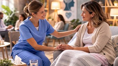 Cuidados auxiliares de enfermería en el área de salud mental