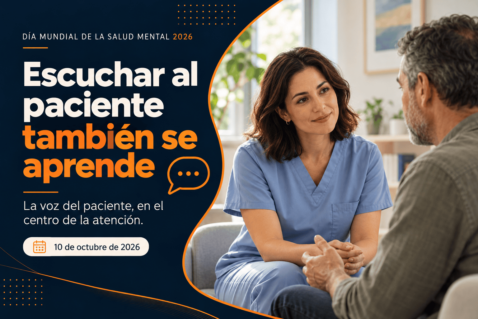 Día Mundial de la Salud Mental 2026: escuchar al paciente también se aprende