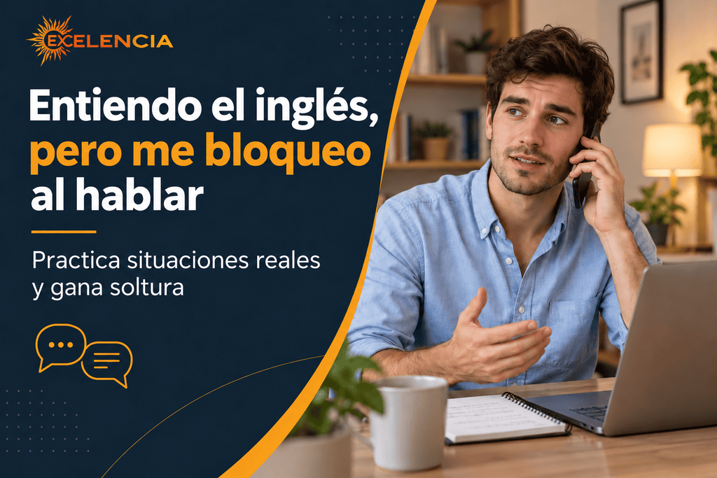 Entiendo el inglés, pero me bloqueo al hablar: cómo mejorar el inglés hablado